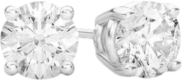 1.00CTW SOLITAIRE DIAMOND STUD EARRINGS 14K SOLID GOLD