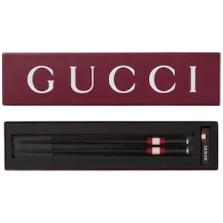 Wooden chopsticks with web detail