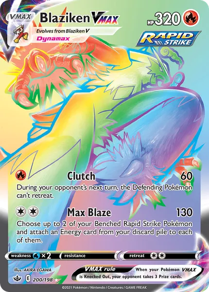 Blaziken VMAX 200/198 [Holo Rainbow]