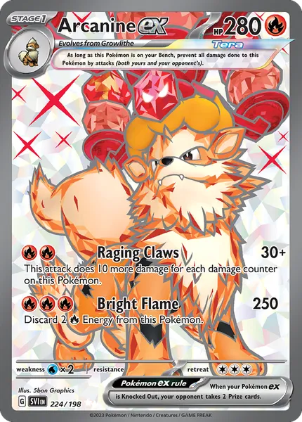 Arcanine ex 224/198 [Holo Ultra]