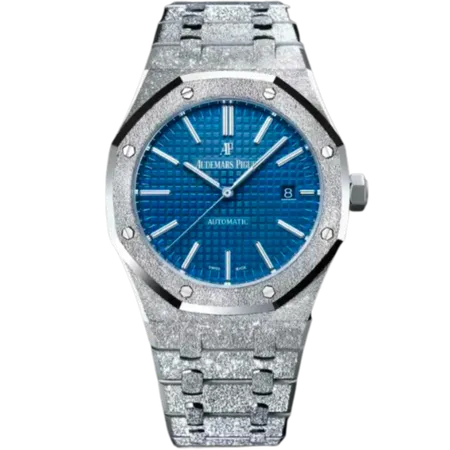 Audemars Piguet Royal Oak White Gold Frosted Royal Oak Blue Dial 41mm