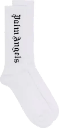 Socks with Intarsia Logo