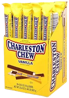 Charleston Chew .65 Oz. Bars, Vanilla, 36-Count Box