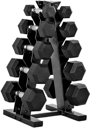 Barbell Dumbbell Set with Rack 150lbs