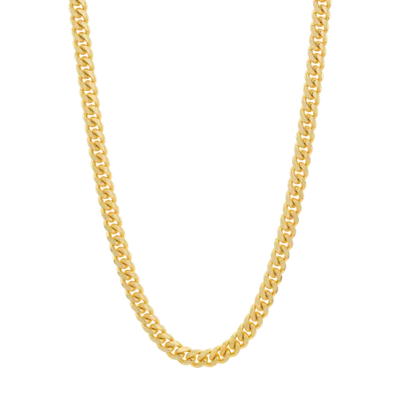 8mm Miami Cuban Link Chain (White Gold Only)