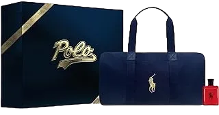 Ralph Lauren - Polo Red Eau de Toilette Father's Day Gift Set– Men’s Cologne – 2-Piece Fragrance Set – 4.2 Fl Oz Cologne & Duffle Bag