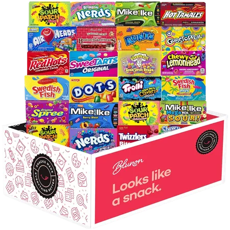 Blunon Movie Theater Candy - Assorted Candy Variety Pack - 24 Large Theater Size Boxes (Pack of 24)