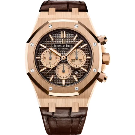 Audemars Piguet Royal Oak Rose Gold Chronograph Chocolate Dial 41mm