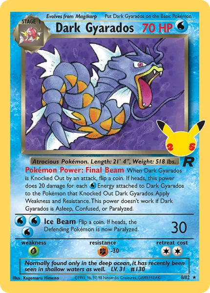 Dark Gyarados 8 [Holo Classic]