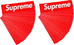 Red Box Logo 100x Sticker Lot