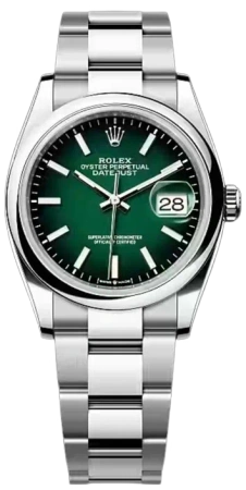 Datejust 36mm Steel Green Ombré Dial