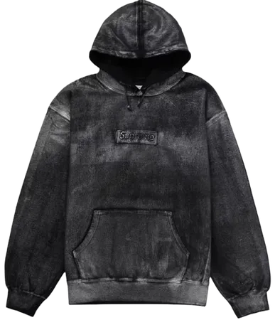 MM6 Foil Box Logo Hooded Sweatshirt