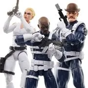 Captain America Marvel Legends Series Dum Dum Dugan, Sharon Carter, and Nick Fury Jr. 6-Inch Action Figure 3-Pack