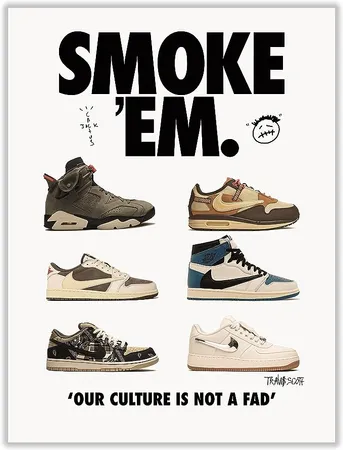 Hypebeast Sneaker Poster 12x16