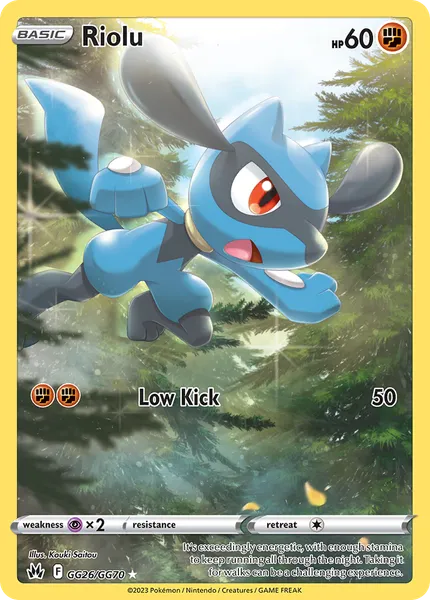 Riolu GG26/GG70 [Holo Trainer Gallery]