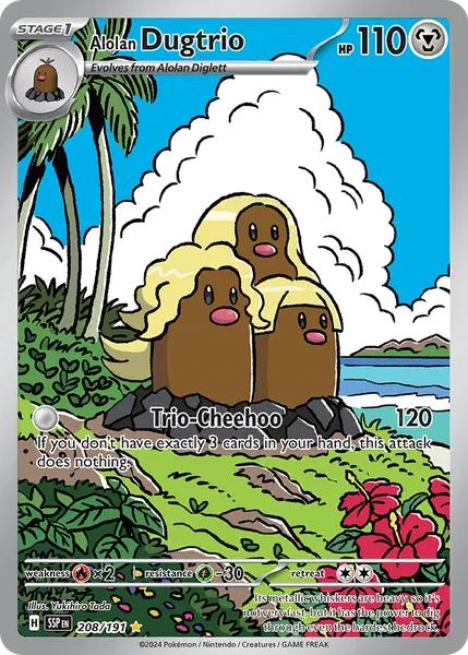 Alolan Dugtrio 208/191 [Holo IR]
