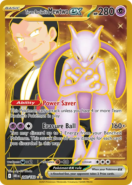 Team Rocket's Mewtwo ex 240/182 [Holo Hyper]