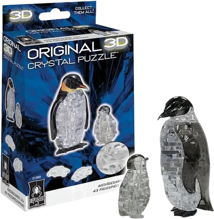 Penguin and Baby Original 3D Crystal Puzzle