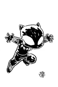 Avengers Vol 8 #15 Cover D Incentive Skottie Youngs Big Marvels Black & White Virgin Cover (Blood Hunt Tie-In)