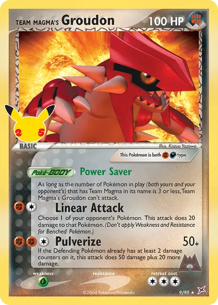 Team Magma's Groudon 9 [Holo Classic]