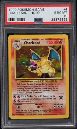 1999 Pokemon Base Set Holo Charizard #4 PSA 10 GEM MINT