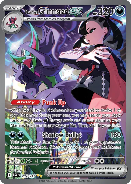 Marnie's Grimmsnarl ex 287/217 [Holo SIR]