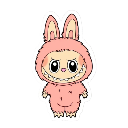 Labubu Sticker Rose