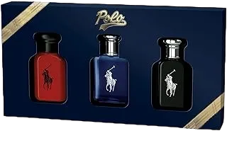 Ralph Lauren - World of Polo Father's Day Gift Set - Polo Red, Polo Blue, & Polo Black - Eau de Toilette - 3-Piece Fragrance Discovery Set - Travel Size - 1.3 Fl Oz Each