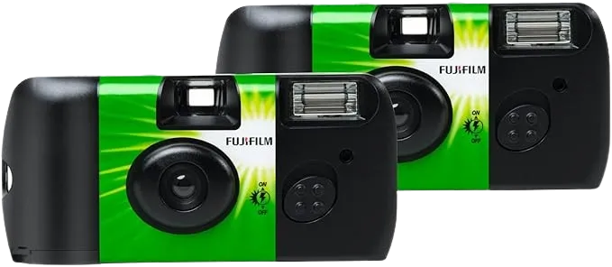 Fujifilm QuickSnap Flash 400 One-Time-Use Camera - 2 Pack