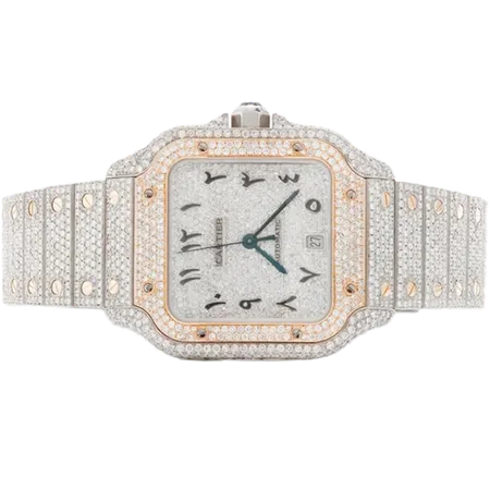 Santos De 40MM 18k Yellow Gold & Steel - 21.50ctw