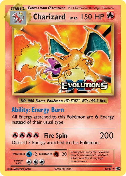 Charizard 11/108 [Expansion Staff Stamp]
