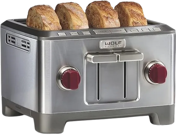 Wolf Gourmet 4-Slice Extra-Wide Slot Toaster with Shade Selector