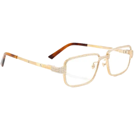 Cartier Glasses Iced Out Diamond Rims - 4.25ctw
