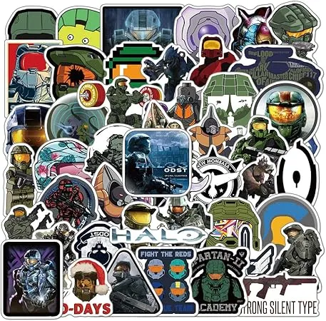50Pcs Halo The Master Chief Collection Stickers Pack