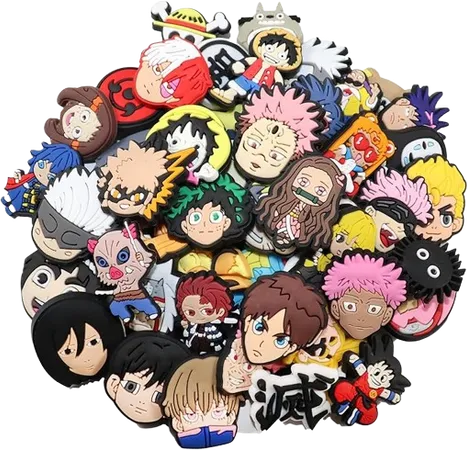 50pcs Pack Anime Shoe Charms PVC Different unisex-adult for Decoration party favors