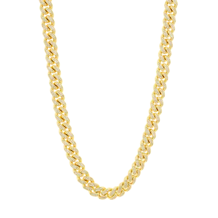 12mm Iced Miami Cuban Link Chain