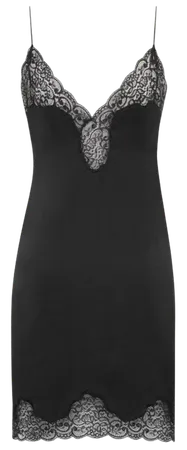 Slip Dress in Toile And Lace