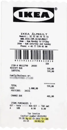 MARKERAD "RECEIPT" Rug
