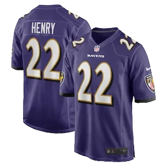 Men's Baltimore Ravens Derrick Henry Nike Purple Game Player Jersey