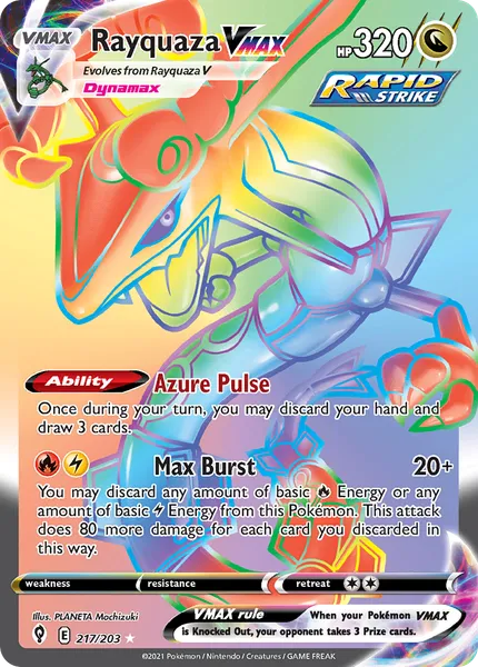 Rayquaza VMAX 217/203 [Holo Rainbow]