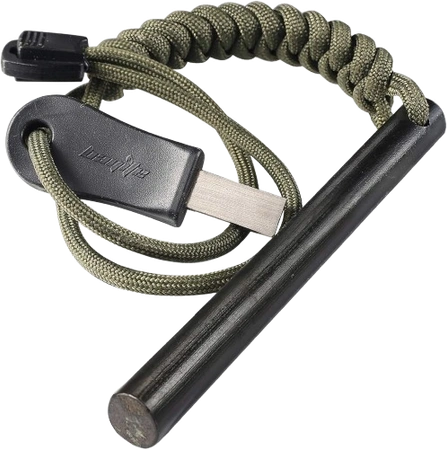 Survival Ferrocerium Drilled Flint Fire Starter