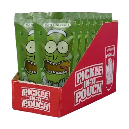 Rick and Morty Pickle Rick - Character Pickle-In-A-Pouch - 12 Pack