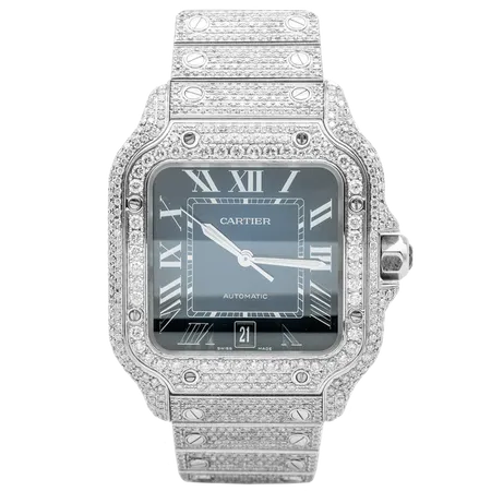 Cartier Santos Bustdown Blue Dial
