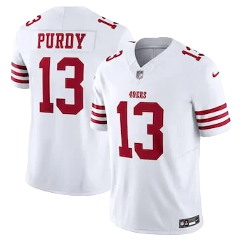 Men's San Francisco 49ers Brock Purdy Nike White Vapor F.U.S.E. Limited Jersey
