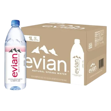Evian Natural Spring Water 12 Pack