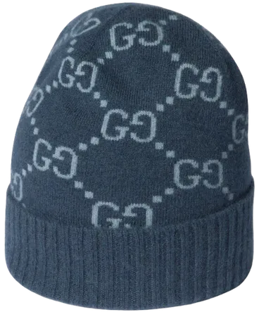 Gg cashmere jacquard hat
