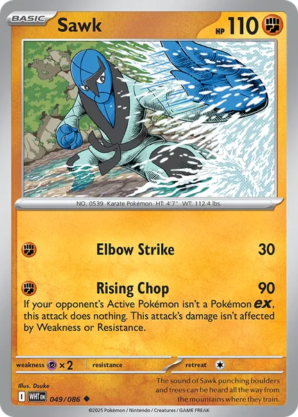 Sawk 049/086 [Master Ball Reverse Holo]