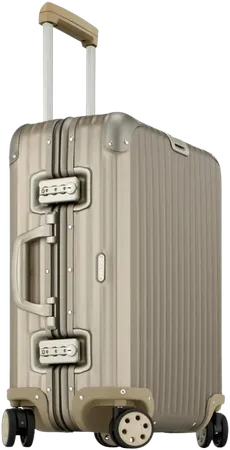 Topas Titanium Aluminium IATA Luggage 20in Inch Spinner Multiwheel 32L Suitcase
