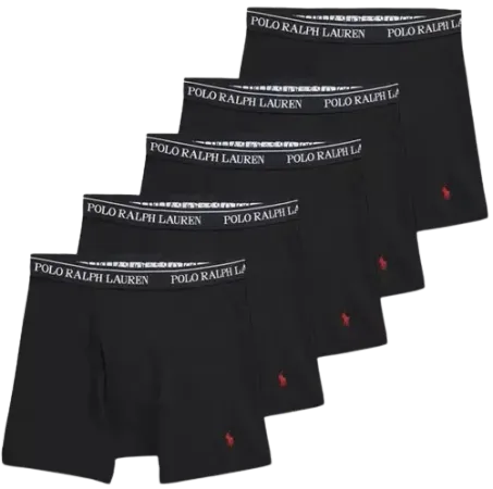 Men's 5-Pack Classic Cotton Boxer Briefs