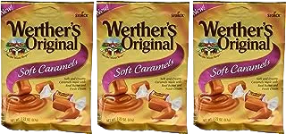 Werther's Original New Soft Caramels 2.22 Oz (63g) (3 Pack)